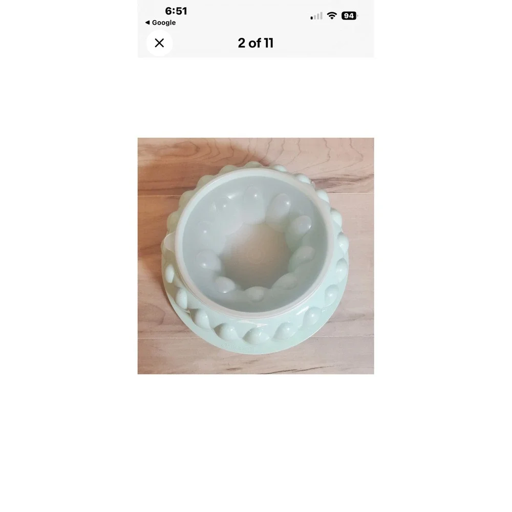 Tupperware Jel-N-Serve Jello‎ Mold 3 Piece Set Mint Green 1202 1203 1204
